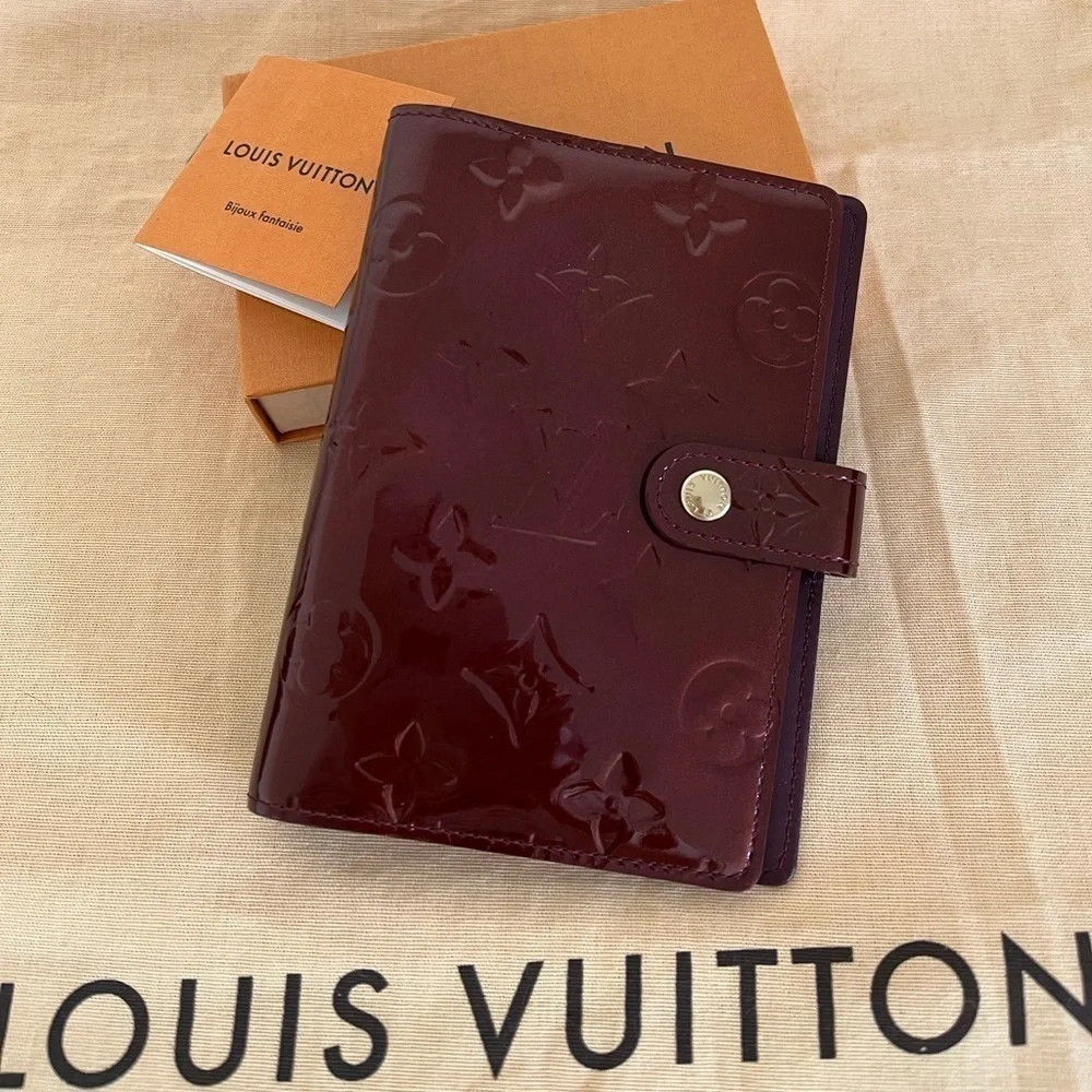 Louis Vuitton Verni Agenda PM Burgundy EUC 2010